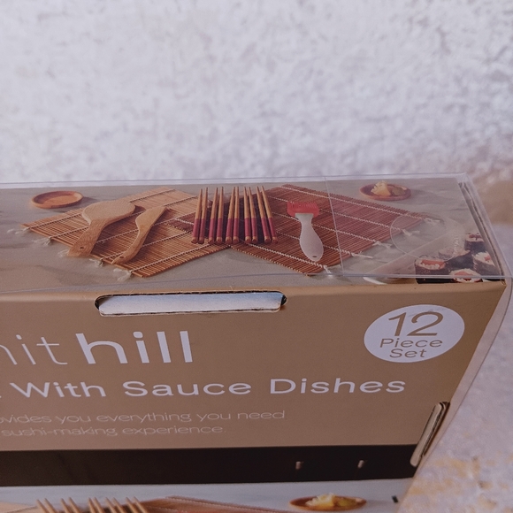 Bamboo Sushi Set with Sauce Dishes 12 pc - Picture 6 of 6